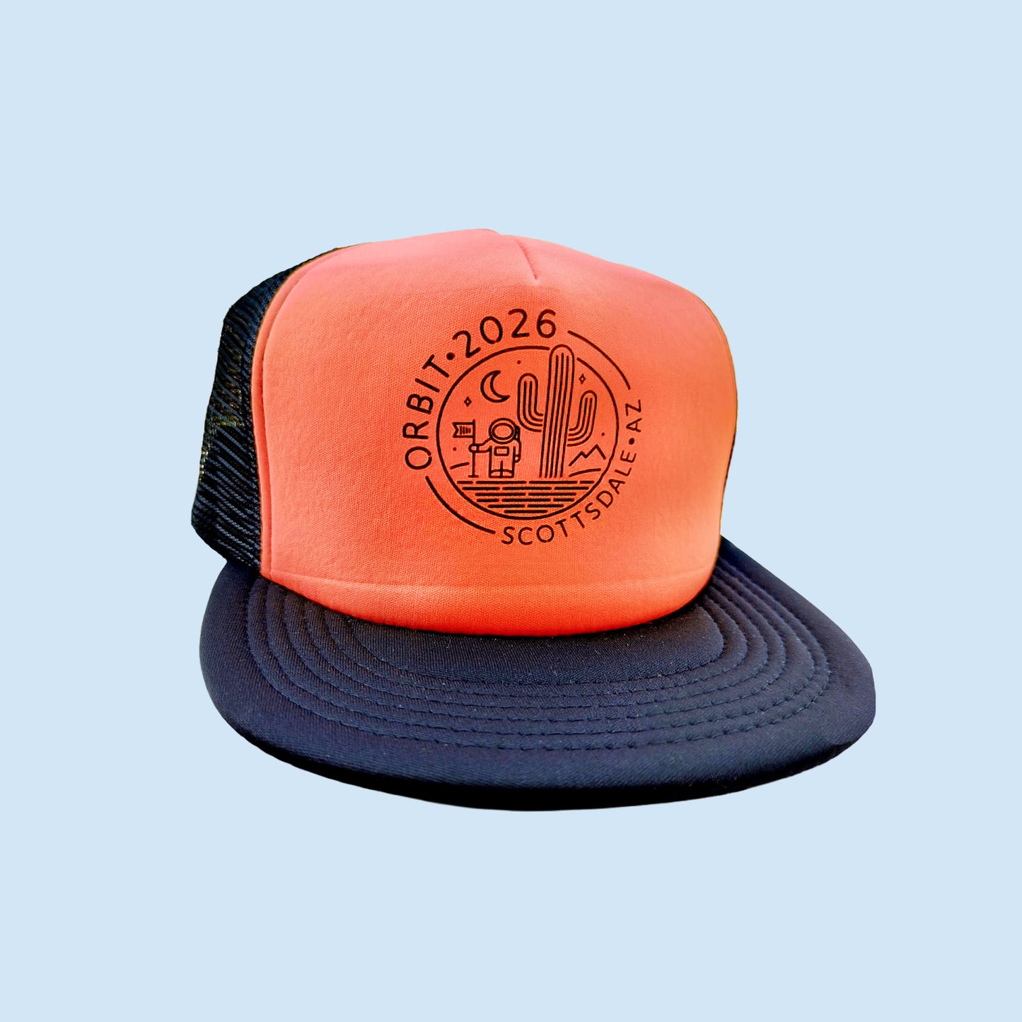 Orbit 2026 trucker hat - Neon orange - US