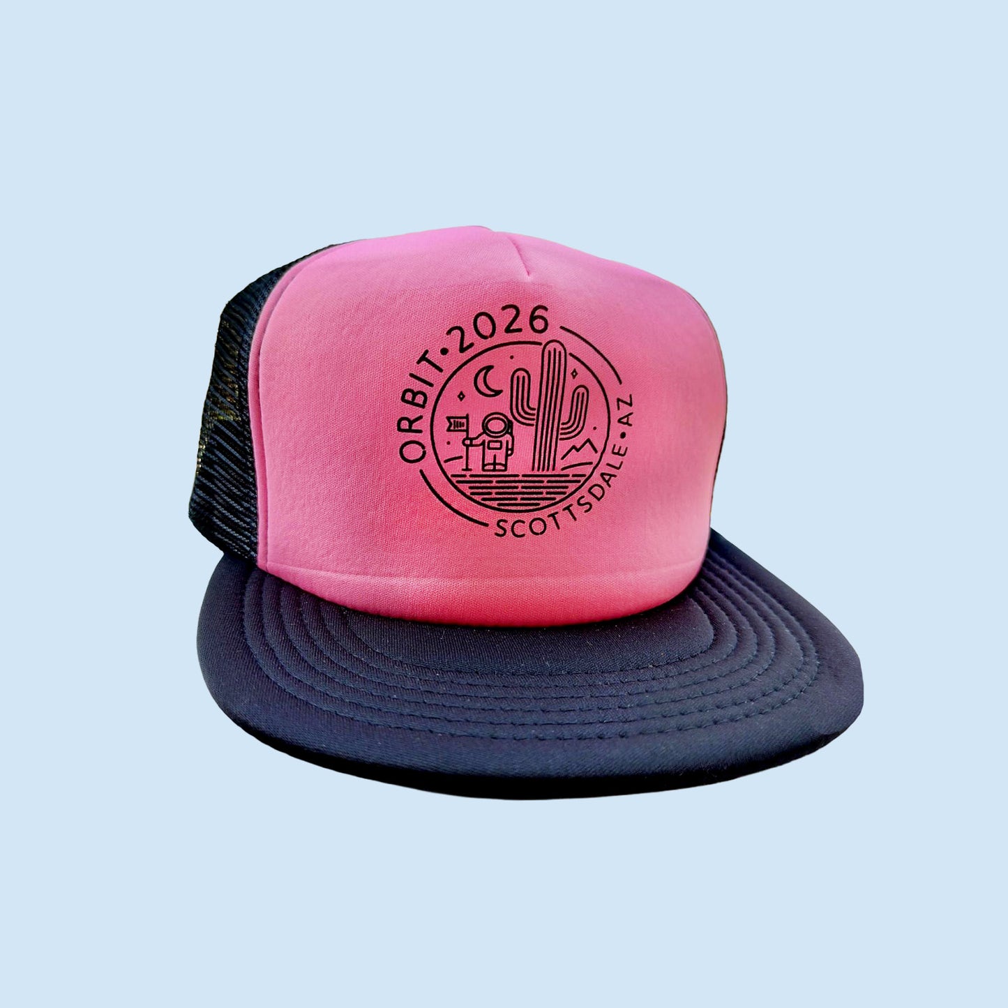Orbit 2026 trucker hat - Neon pink - US