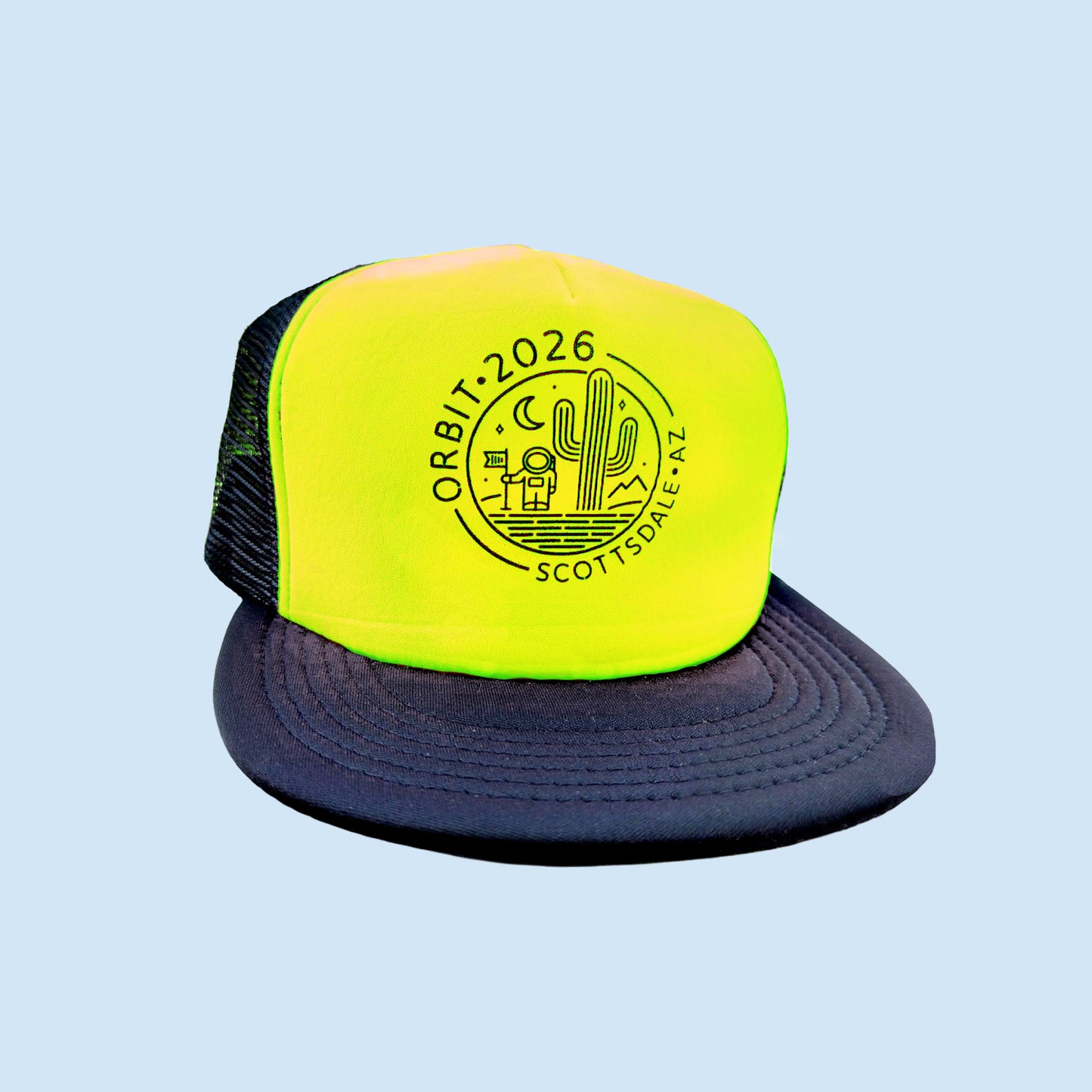 Orbit 2026 trucker hat - Neon yellow - US