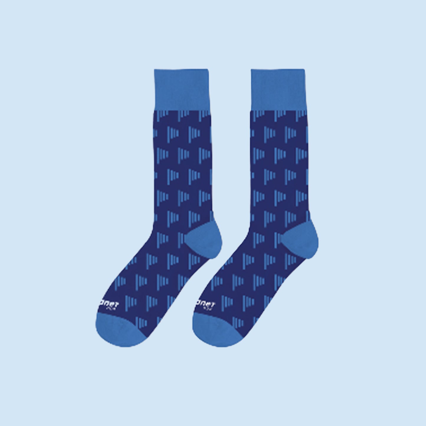 Blue PDDS dress socks - US